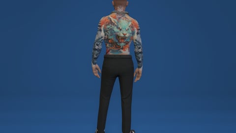 Alvarg Yakuzaboss | Male Ped | Multiple Outfits | Optimized & Fivem Ready [Add-On] — image 8