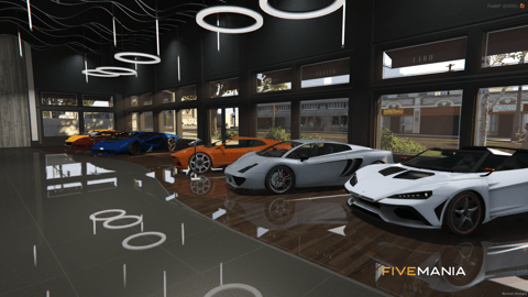 FIVEM Elite Autos Dealership | Luxury Car Showroom MLO | Interior & Exterior | Showroom, Office & Garage | Add-On | Optimized | Fivem Ready | High Quality — image 8