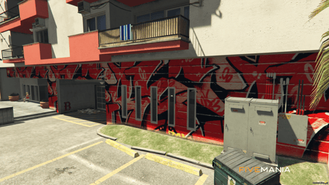 FIVEM Bloods Hood | Custom Gang Territory MLO | Interior & Exterior | Custom Graffiti | Underground Garage | Add-On | Optimized | Fivem Ready | High Quality — image 6