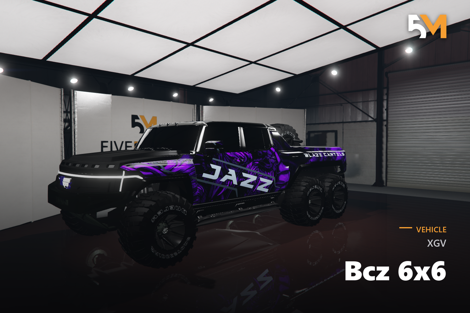 FIVEM Xgv Bcz 6x6 | Custom 6x6 Off-Road Truck [Unbadged] Add-On | Custom Liveries | Off-Road Tires | Working Lights | Add-On | Optimized | Fivem Ready | High Quality