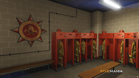 FIVEM Blaine County Fire Station | Detailed Fire Station MLO | Interior & Exterior | Offices & Garage Bays | Lore Friendly | Add-On | Optimized | Fivem Ready | High Quality — image 9