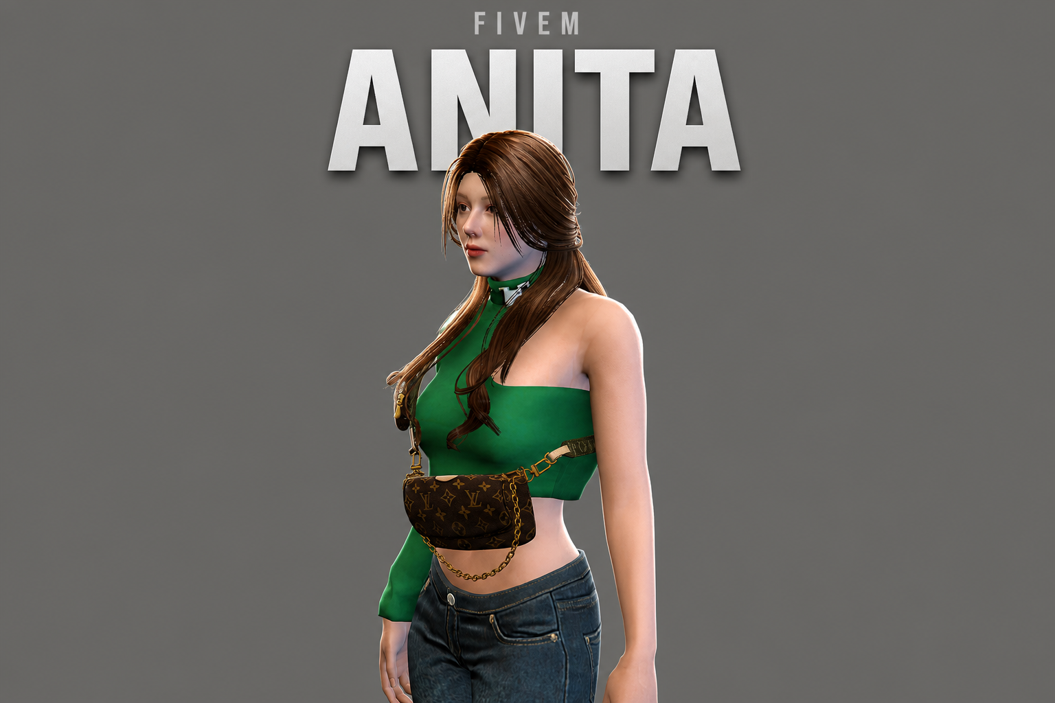 Anita | Female Ped | Multiple Outfits | Optimized & Fivem Ready [Add-On]