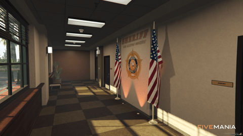FIVEM Paleto Sherif | Detailed Sheriff's Office MLO | Interior & Exterior | Meeting Rooms | Jail Cells | Reception Area | Add-On | Optimized | Fivem Ready | High Quality — image 13