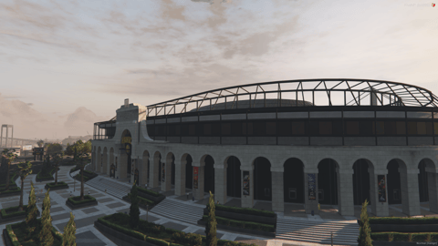 FIVEM Panic Stadium | Multi-Purpose Sports Arena MLO | Interior & Exterior | Go-Kart Track | Food Stalls | Parking Garage | Add-On | Optimized | Fivem Ready | High Quality — image 3
