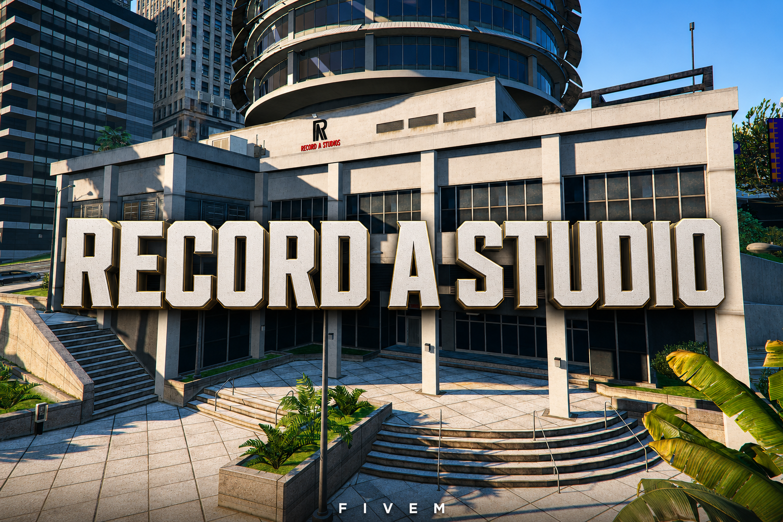 FIVEM Record A Studio | Professional Recording Studio MLO | Interior & Exterior | Multiple Recording Rooms | Lounge Area | Add-On | Optimized | Fivem Ready | High Quality