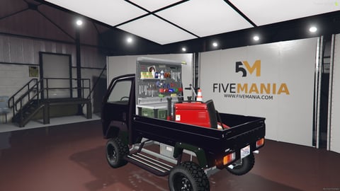 FIVEM Cdy2d | Utility Off-Road Pickup [Unbadged] Add-On | Tool Rack | Off-Road Tires | Custom Bumper | Working Lights | Add-On | Optimized | Fivem Ready | High Quality, image 7