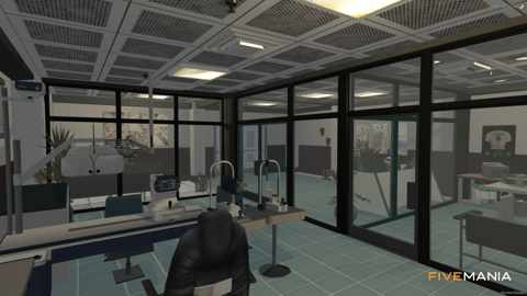 FIVEM Oceanmedical | Modern Medical Center MLO | Interior & Exterior | Parking Garage | Rooftop Patio | Lab & Offices | Add-On | Optimized | Fivem Ready | High Quality — image 29