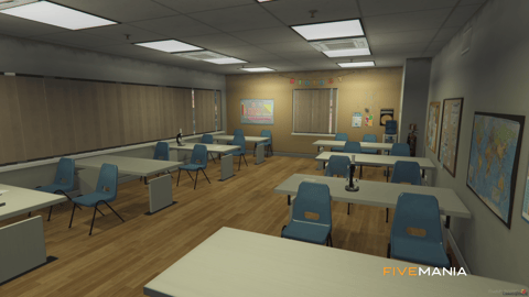 FIVEM Sandy University | Immersive University MLO | Interior & Exterior | Classrooms | Lockers | Lobby | Add-On | Optimized | Fivem Ready | High Quality — image 35