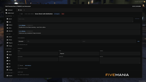 FIVEM Police Records Mdt | Comprehensive Police Records System | Evidence Tracking | Personnel Management | Custom Themes | Integrated Dispatch | Add-On | Optimized | Fivem Ready | High Quality, image 4