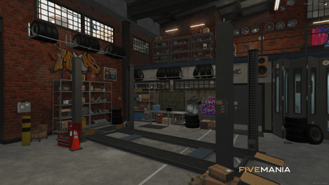 FIVEM Bennys | Iconic Mechanic Shop MLO | Interior & Exterior | Paint Booth | Lounge Area | Custom Props | Add-On | Optimized | Fivem Ready | High Quality — image 10