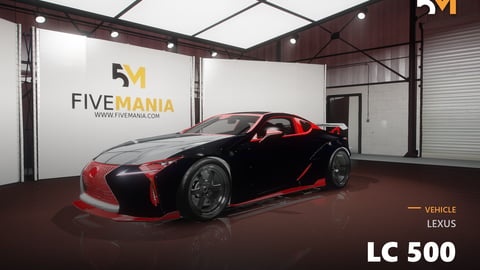 FIVEM Lexus LC 500 | Realistic Sports Car [Badged] Add-On | Custom Rims | Interior & Exterior | Optimized | Fivem Ready | High Quality cover