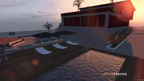 FIVEM Eclipse Rooftop House | Luxury Rooftop House MLO | Interior & Exterior | Pool & Helipad | Add-On | Optimized | Fivem Ready | High Quality — image 4