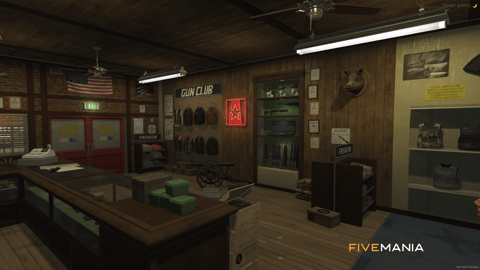 FIVEM Ammunation | Custom Gun Store MLO | Interior & Exterior | Custom Props | Add-On | Optimized | Fivem Ready | High Quality — image 5