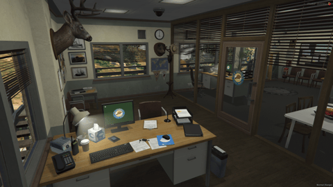 FIVEM Park Ranger Department | Functional Ranger Station MLO | Interior & Exterior | Offices & Jail Cells | Add-On | Optimized | Fivem Ready | High Quality — image 4