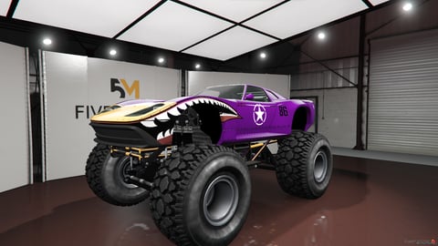 FIVEM Ford GT Monster Truck | Lore Friendly Monster Truck | Custom Livery | Big Wheels | Off-Road Ready | Add-On | Optimized | Fivem Ready | High Quality, image 3
