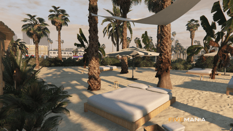 FIVEM Vespucci Beach Club | Luxury Beachfront MLO | Pools & Bars | DJ Booth | Seating Areas | Exterior Map | Add-On | Optimized | Fivem Ready | High Quality — image 14