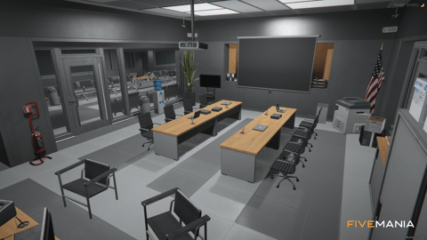 FIVEM La Puerta Lspd | Lore-Friendly Police Station MLO | Interior & Exterior | Shooting Range | Detention Cells | Conference Room | Add-On | Optimized | Fivem Ready | High Quality — image 22