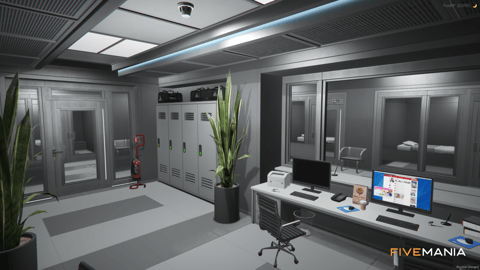 FIVEM La Puerta Lspd | Lore-Friendly Police Station MLO | Interior & Exterior | Shooting Range | Detention Cells | Conference Room | Add-On | Optimized | Fivem Ready | High Quality — image 36
