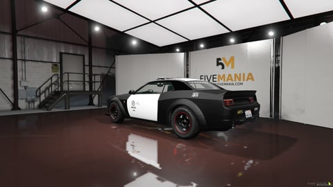 FIVEM Dodge Challenger SRT Hellcat | Lore Friendly Police Muscle Car | Working Emergency Lights | Custom Livery | Add-On | Optimized | Fivem Ready | High Quality, image 8