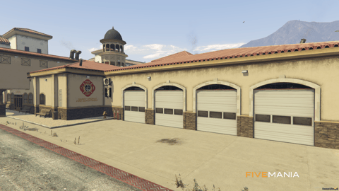 FIVEM Sandy Fire Station | Lore-Friendly Fire Department MLO | Interior & Exterior | Garage Bays | Offices & Training Room | Add-On | Optimized | Fivem Ready | High Quality — image 5