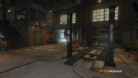 FIVEM Tuner Shop | Custom Mechanic Shop MLO | Interior & Exterior | Bar & Basketball Court | Car Lifts | Add-On | Optimized | Fivem Ready | High Quality — image 5