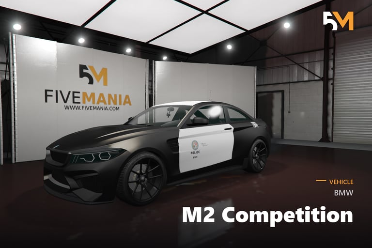 FIVEM BMW M2 Competition, Lore Friendly Police Sports Car