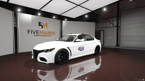 FIVEM Alfa Romeo Giulia Quadrifoglio | Lore Friendly Service Sedan | Working Lights | Custom Livery | HQ Interior | Add-On | Optimized | Fivem Ready | High Quality, image 3