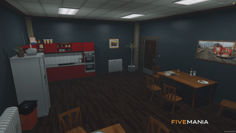 FIVEM Fire Department | Lore-Friendly Fire Station MLO | Interior & Exterior | Offices & Garage | Kitchen & Restrooms | Add-On | Optimized | Fivem Ready | High Quality — image 6