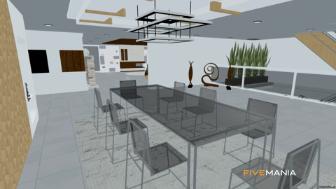 FIVEM Eclipse Rooftop House | Luxury Rooftop House MLO | Interior & Exterior | Pool & Helipad | Add-On | Optimized | Fivem Ready | High Quality — image 12