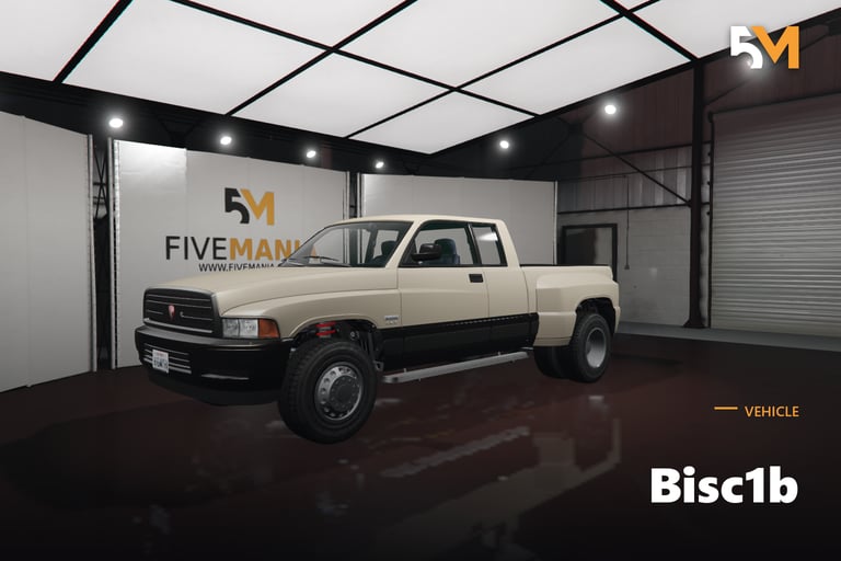FIVEM Bisc1b, Heavy-Duty Pickup Truck [Unbadged] Add-On