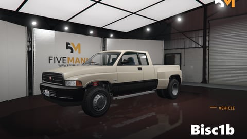 FIVEM Bisc1b | Heavy-Duty Pickup Truck [Unbadged] Add-On | Interior & Exterior | Tuning Parts | Working Lights | Add-On | Optimized | Fivem Ready | High Quality cover
