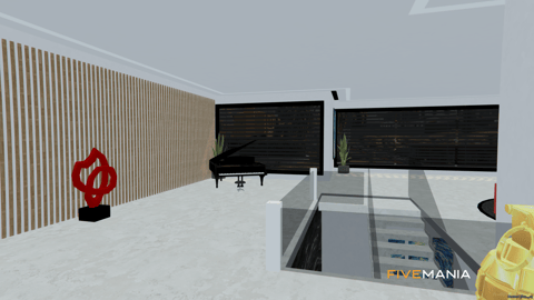 FIVEM Vinewood Villa | Luxury Modern Estate | Pool & Basketball Court | Gym & Walk-In Closet | Interior & Exterior | Mansion MLO | Add-On | Optimized | Fivem Ready | High Quality — image 18