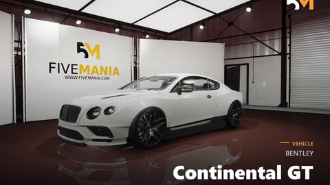 FIVEM Bentley Continental GT | Realistic Luxury Sports Car [Badged] Add-On | Custom Wheels | Interior & Exterior | Add-On | Optimized | Fivem Ready | High Quality cover