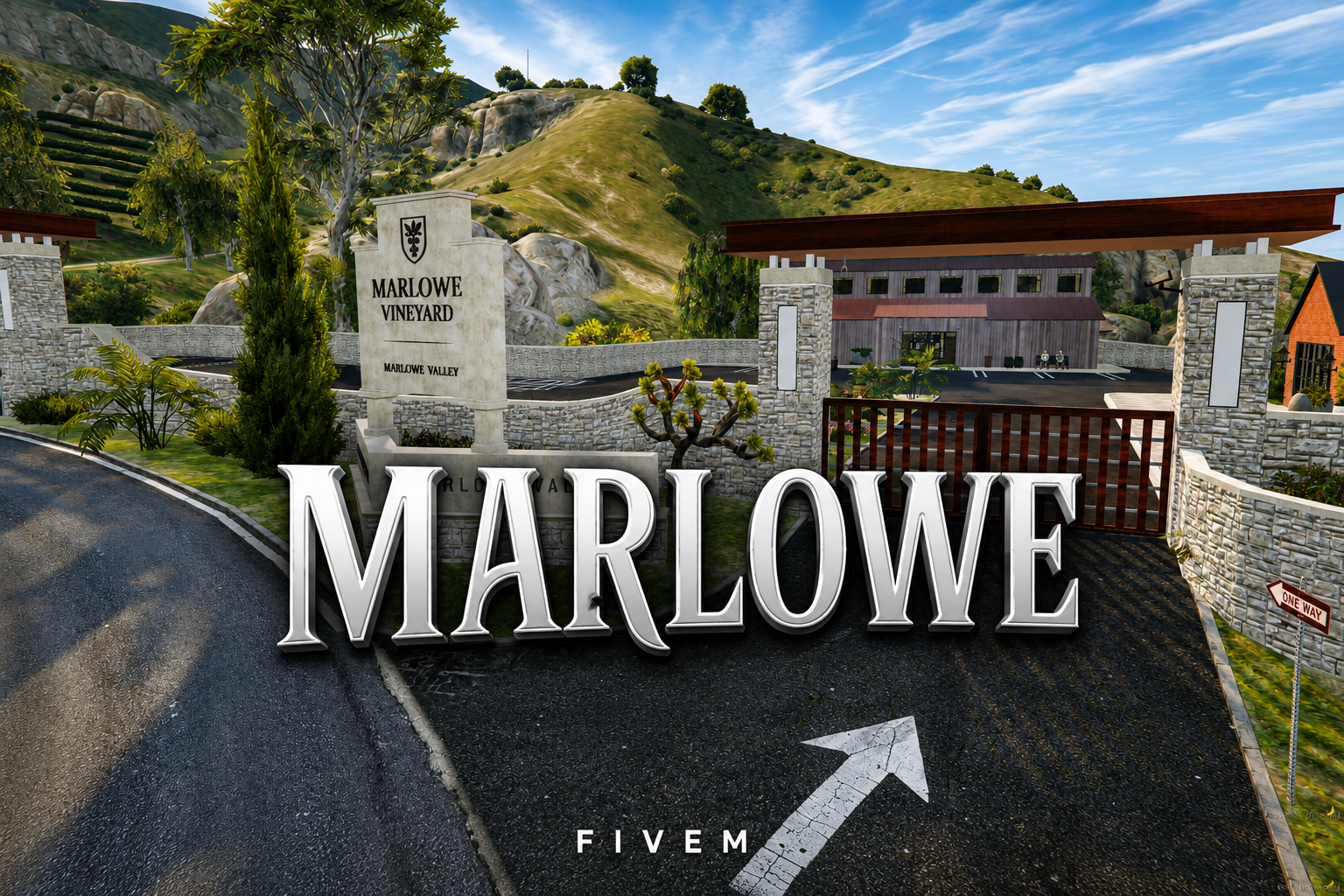 FIVEM Marlowe | Luxury Vineyard Estate MLO | Interior & Exterior | Wine Cellar | Modern House | Optimized | Add-On | Fivem Ready | High Quality