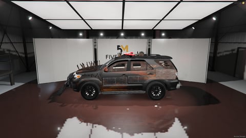 FIVEM Garradeic | Post-Apocalyptic SUV [Unbadged] Add-On | Custom Armor | Spikes | Working Lights | Front Plow | Optimized | Fivem Ready | High Quality, image 8