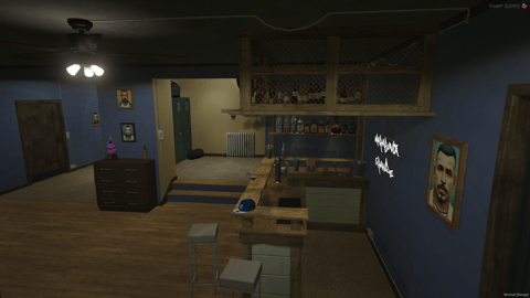 FIVEM Marabunta Hideout V2 | Detailed Gang Hideout MLO | Interior & Exterior | Bar & Office | Rooftop Access | Add-On | Optimized | Fivem Ready | High Quality — image 6