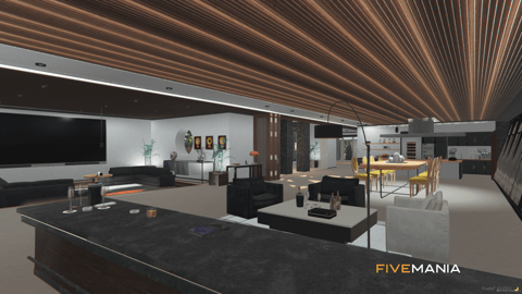 FIVEM Mirror Park Mansion | Luxury Modern Estate MLO | Interior & Exterior | Pool & Garage | Add-On | Optimized | Fivem Ready | High Quality — image 12