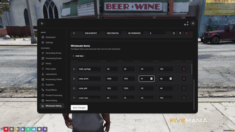 FIVEM Drugs Creator | Advanced Drug Crafting & Distribution Script | Custom Processing Zones | Harvesting & Planting | Wholesale & Retail Selling | Multiple Drug Types | Add-On | Optimized | Fivem Ready | High Quality, image 58