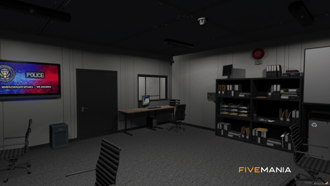 FIVEM Mission Row Police Department V2 | Enhanced Police Station MLO | Interior & Exterior | Modern Design | Detailed Offices | Garage | Add-On | Optimized | Fivem Ready | High Quality — image 42