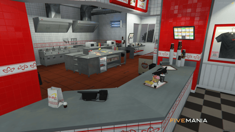 FIVEM Up N Atom Freeway | Iconic Fast Food Restaurant MLO | Interior & Exterior | Detailed Kitchen | Dining Area | Add-On | Optimized | Fivem Ready | High Quality — image 13