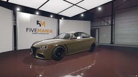 FIVEM Alfa Romeo Giulia | Realistic Sports Sedan [Unbadged] Add-On | Interior & Exterior | Working Lights | Optimized | Fivem Ready | High Quality, image 3