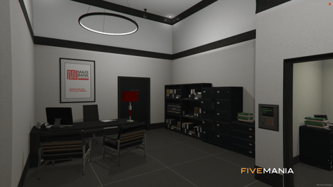 FIVEM Maze Bank | Modern Bank MLO | Interior & Exterior | Vault & Offices | Add-On | Optimized | Fivem Ready | High Quality — image 8