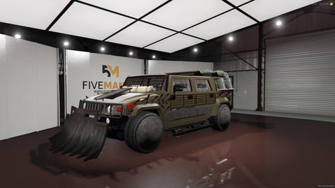 FIVEM Burutus | Armored Off-Road SUV [Unbadged] Add-On | Custom Armor | Spiked Defenses | Roof Cargo | Unique Wheels | Optimized | Fivem Ready | High Quality, image 3