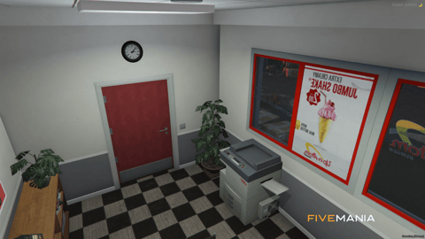 FIVEM Up N Atom Burger Vinewood | Iconic Fast Food Restaurant MLO | Interior & Exterior | Custom Props | Optimized | Add-On | Fivem Ready | High Quality — image 14