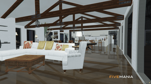 FIVEM La Fuente Farmhouse | Luxury Modern Farmhouse MLO | Interior & Exterior | Pool & Outdoor Bar | Workshop & Bedroom | Add-On | Optimized | Fivem Ready | High Quality — image 7