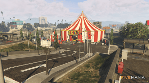 FIVEM Circus | Grand Entertainment MLO | Interior & Exterior | Food Stalls | Fortune Teller Booth | Add-On | Optimized | Fivem Ready | High Quality — image 3