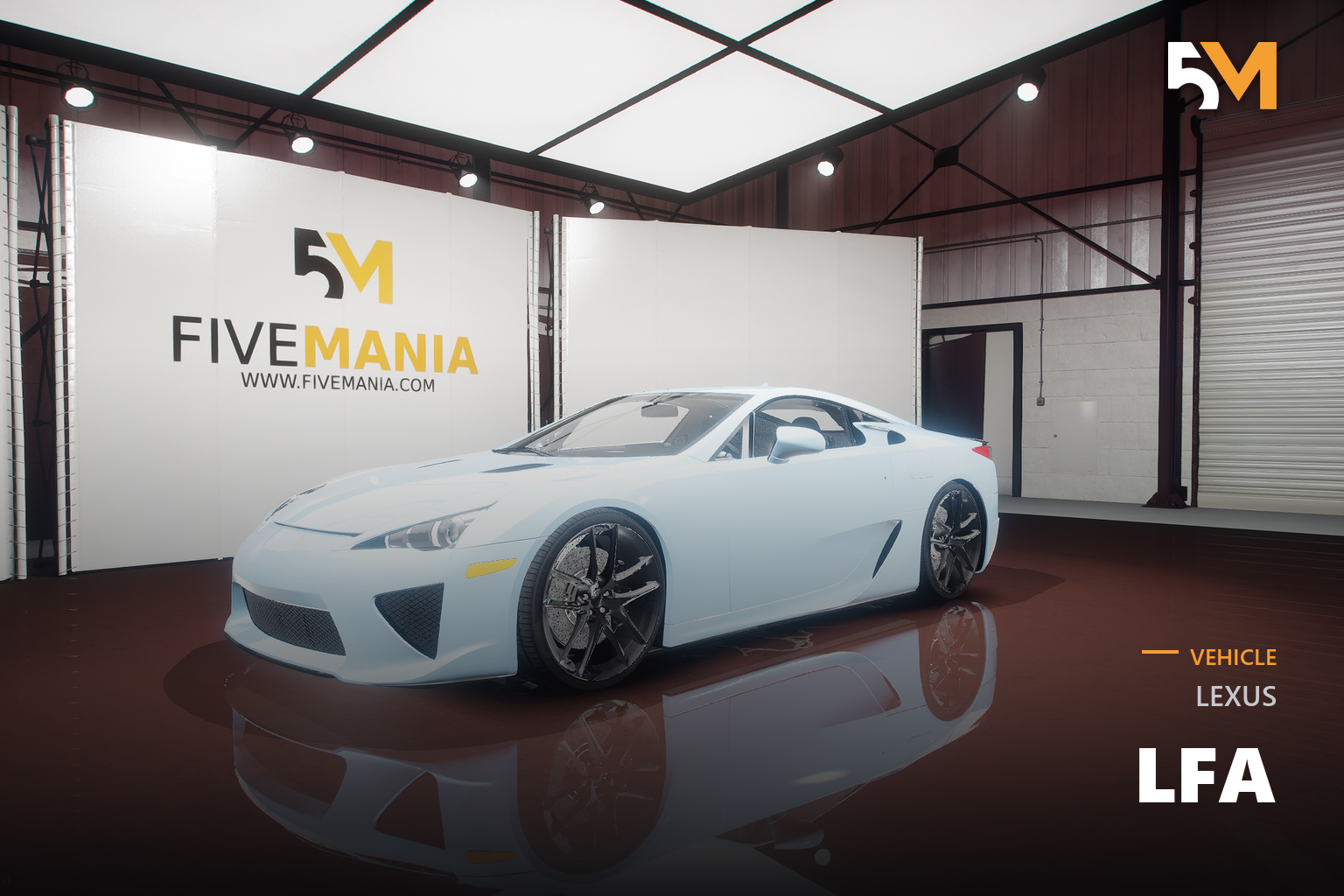 FIVEM Lexus LFA | Realistic Sports Car [Unbadged] Add-On | Optimized | Fivem Ready | High Quality