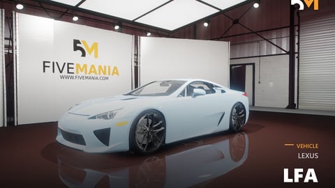 FIVEM Lexus LFA | Realistic Sports Car [Unbadged] Add-On | Optimized | Fivem Ready | High Quality cover