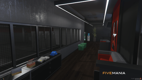 FIVEM Ammunation Big Reworked | Expanded Gun Store MLO | Interior & Exterior | Shooting Range | Locker Room | Weapon Displays | Add-On | Optimized | Fivem Ready | High Quality — image 8