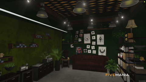FIVEM Vinewood Tattoo Shop Reworked | Modern Tattoo Parlor MLO | Interior & Exterior | Custom Props | Reception & Office | Add-On | Optimized | Fivem Ready | High Quality — image 6
